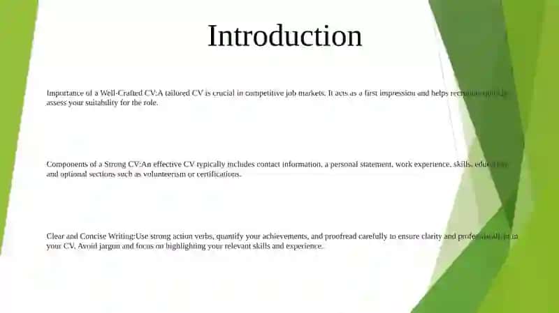 CV Writing 2