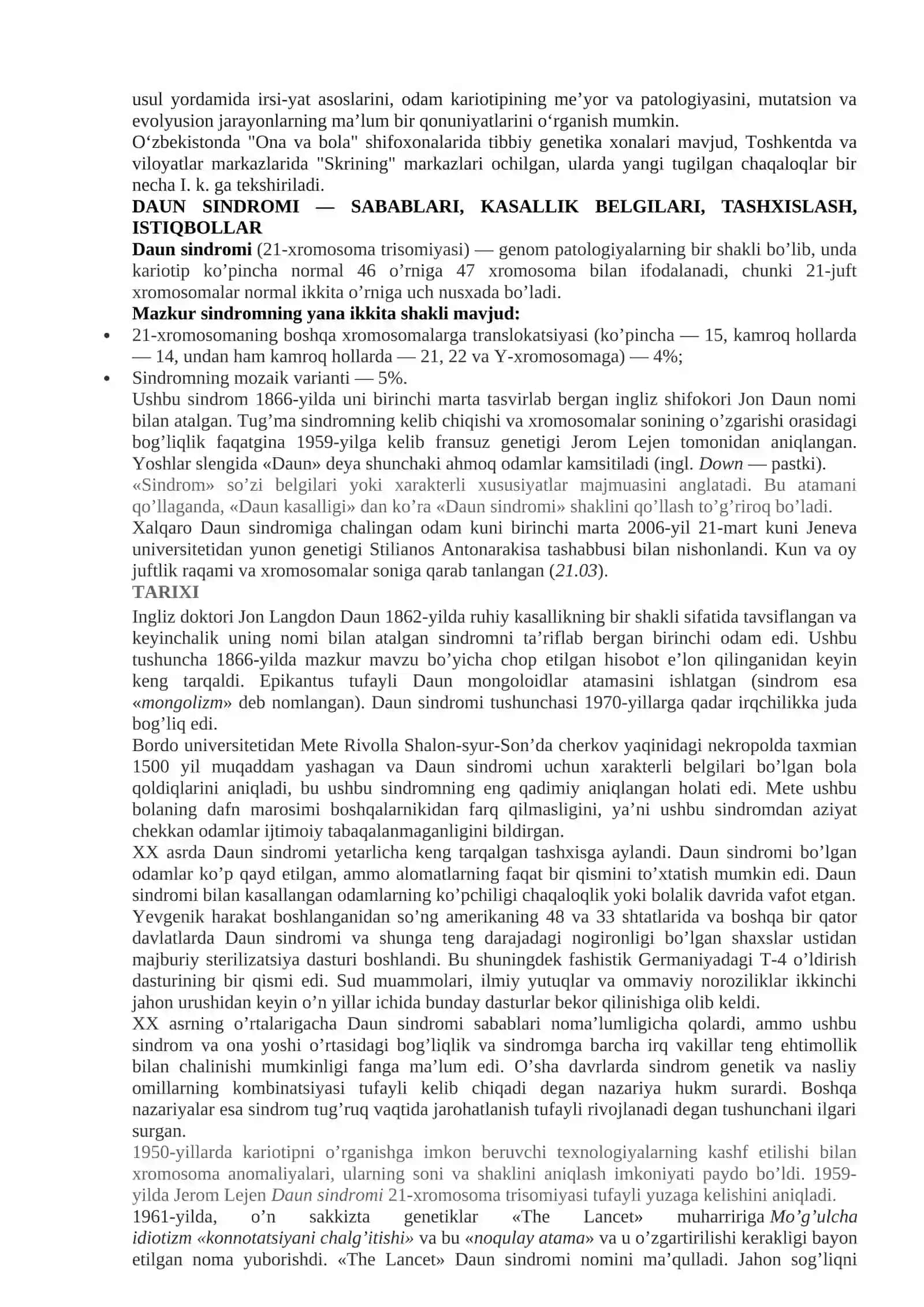 Irsiy kasalliklar 2