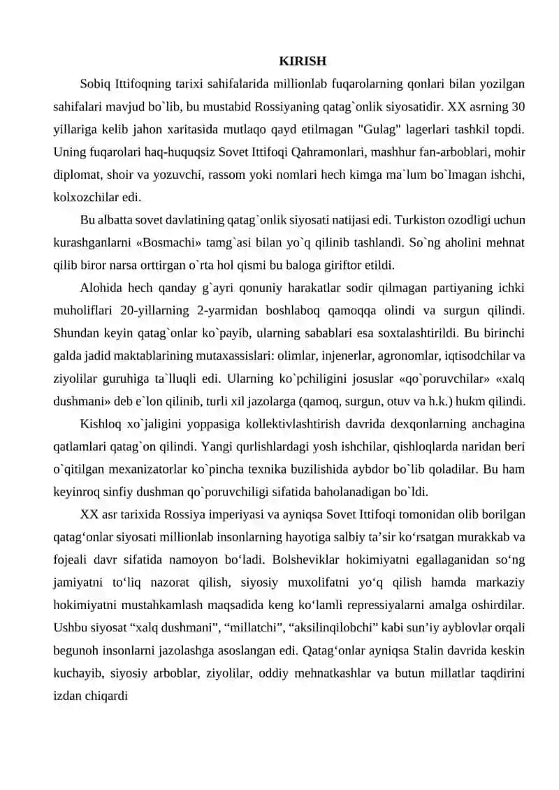 Qatag'onlar siyosati 2
