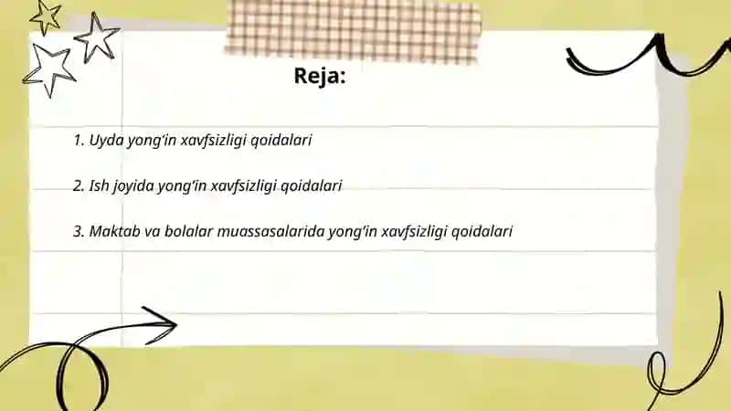 Yongʻin xavfsizligi qoidalari 2