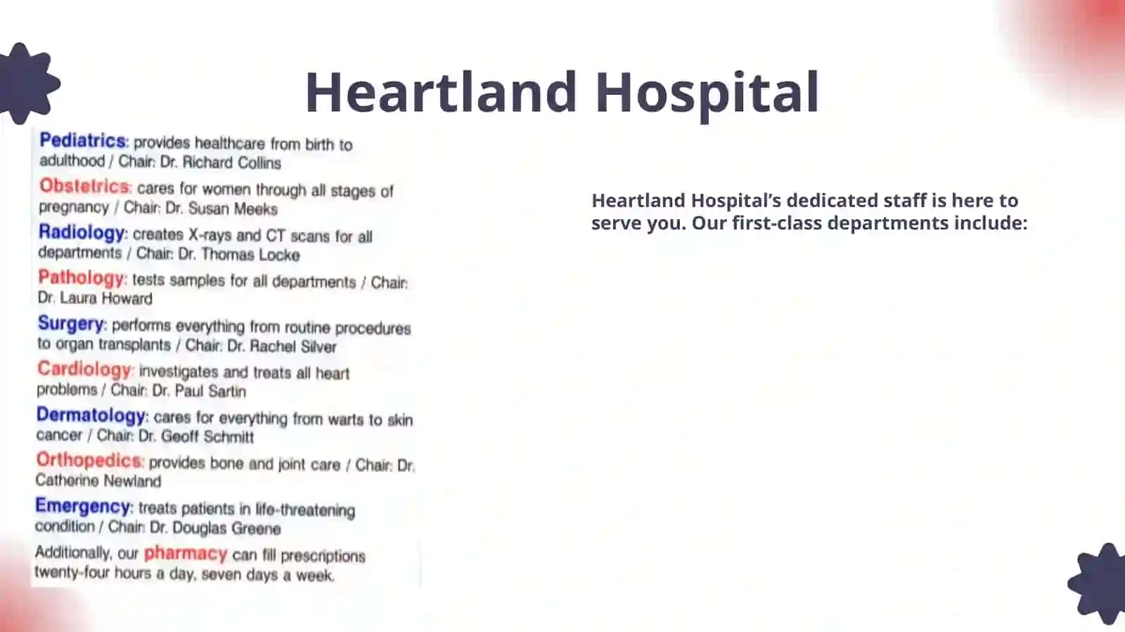 Hospital department 2