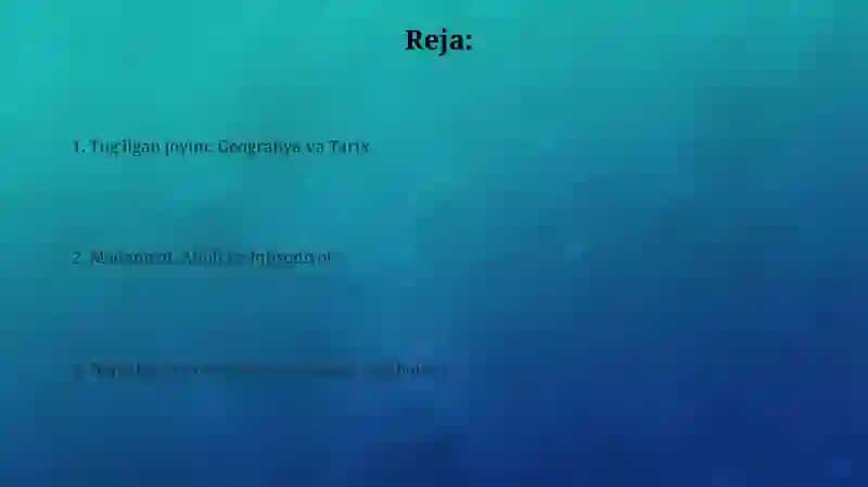 Tug'ilgan joyim: Geografiya va Tarix 2