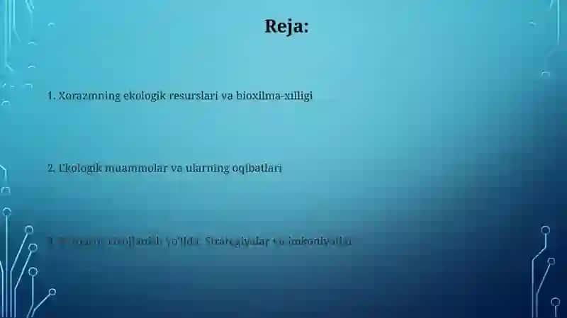 Xorazmning ekologik resurslari 2