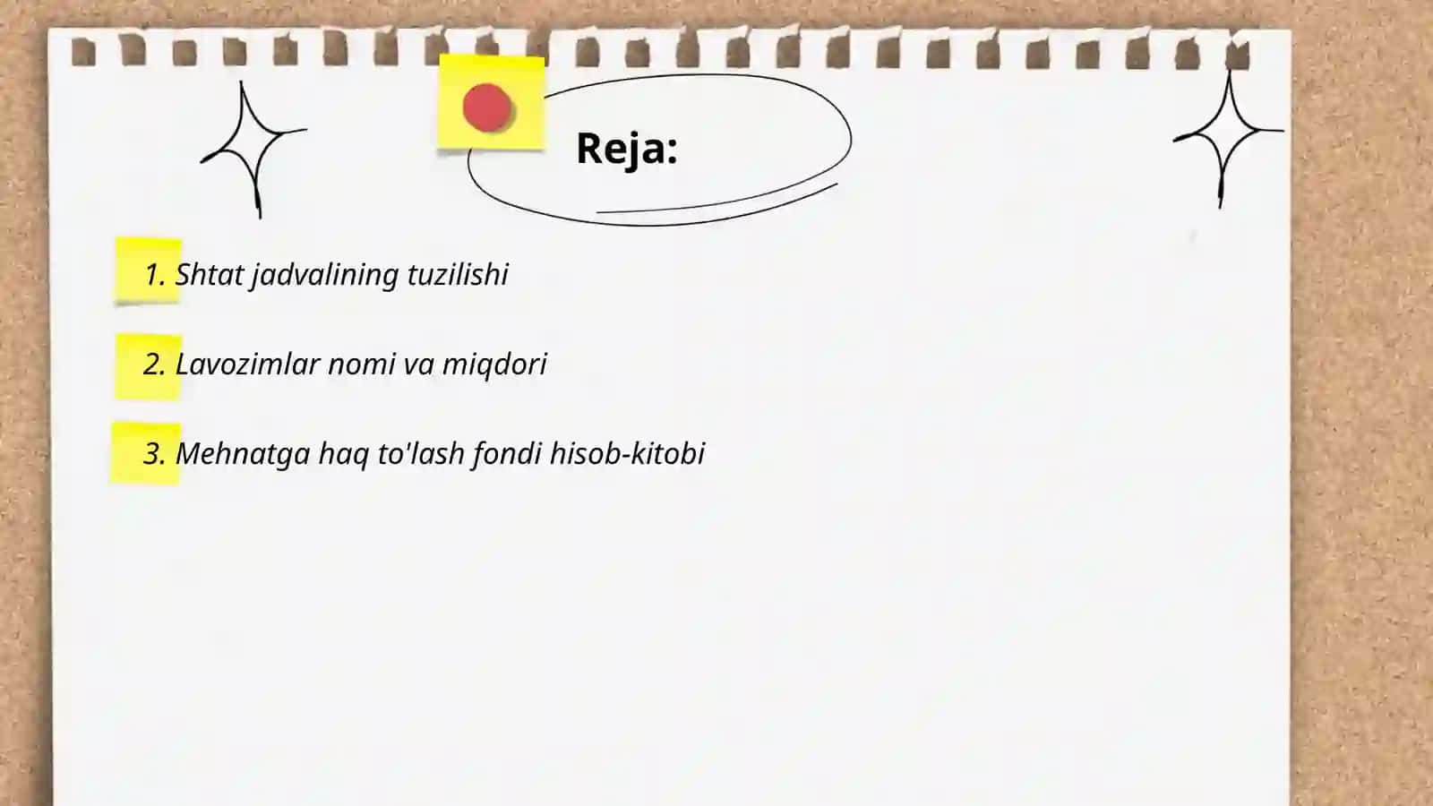 Shtat jadvali 2