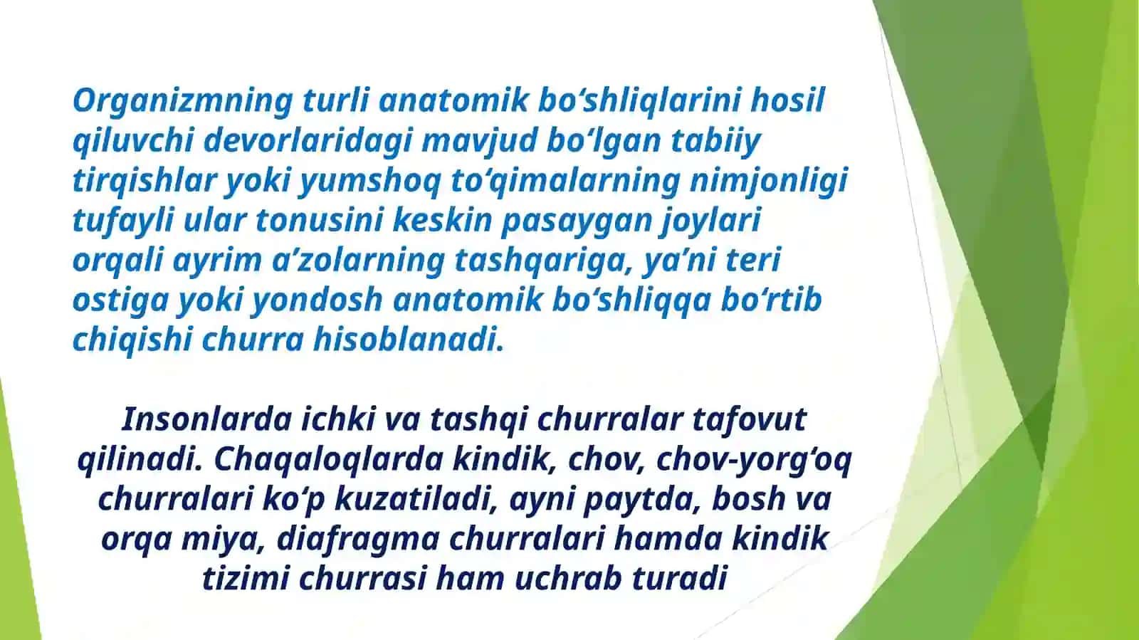 Kindik tizimchasi churrasi 2