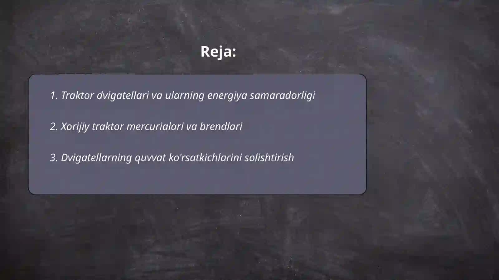 Traktor dvigatellari va ularning energiya samaradorligi 2