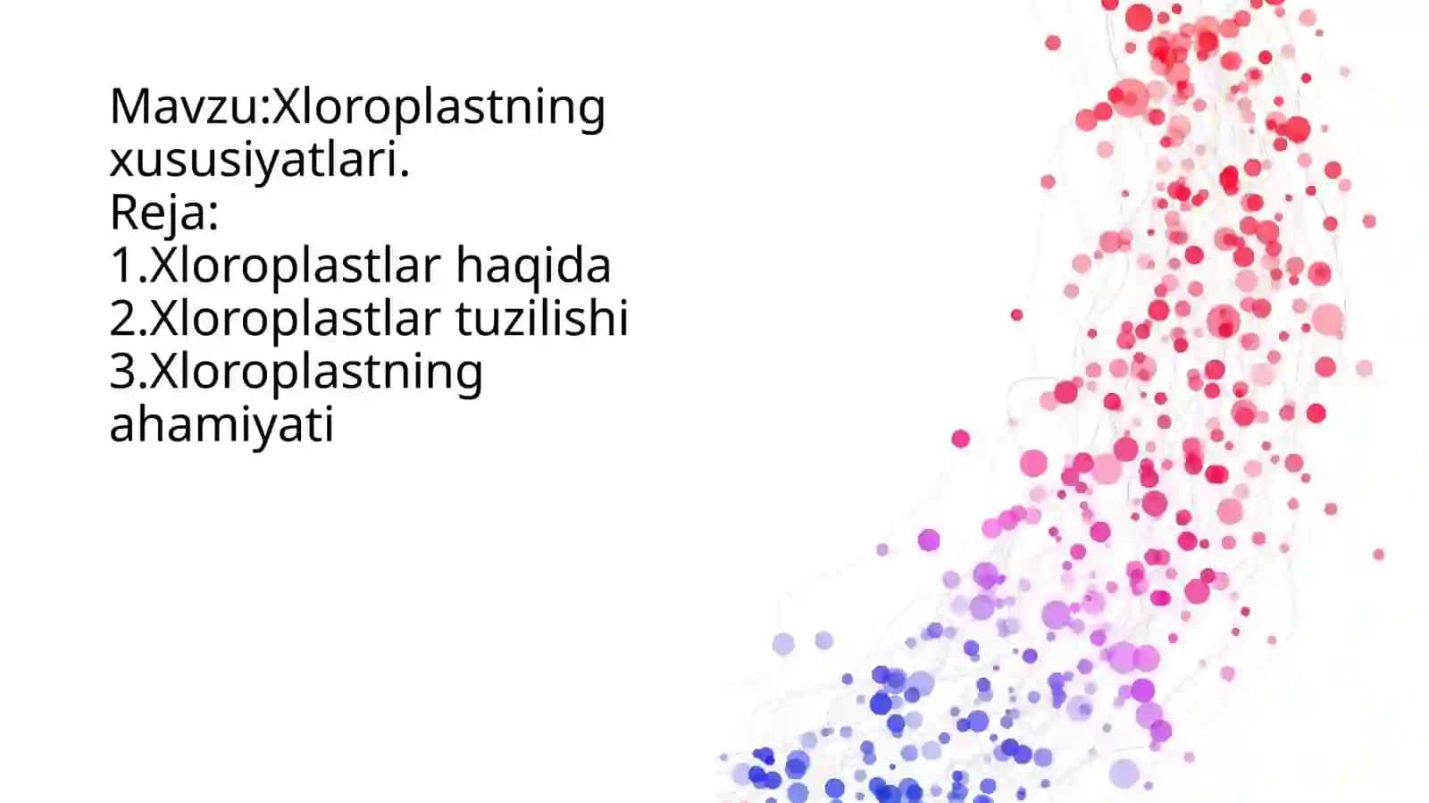 Xloroplastlar haqida 2
