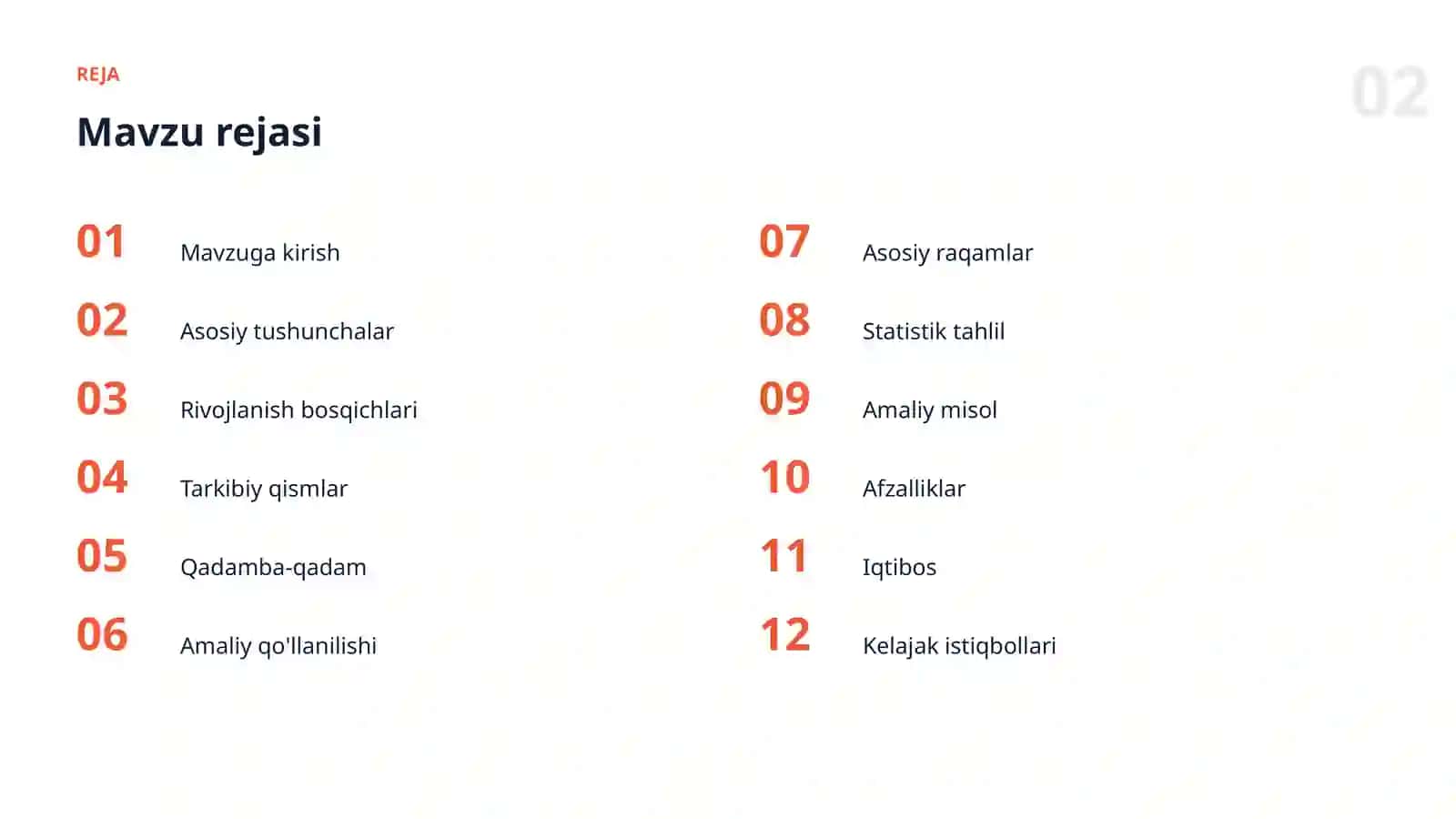 Metrikalarni tanlash 2