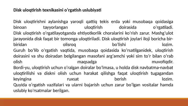 Disk Uloqtirish Texnikasini Fazalarini O'rgatish 2