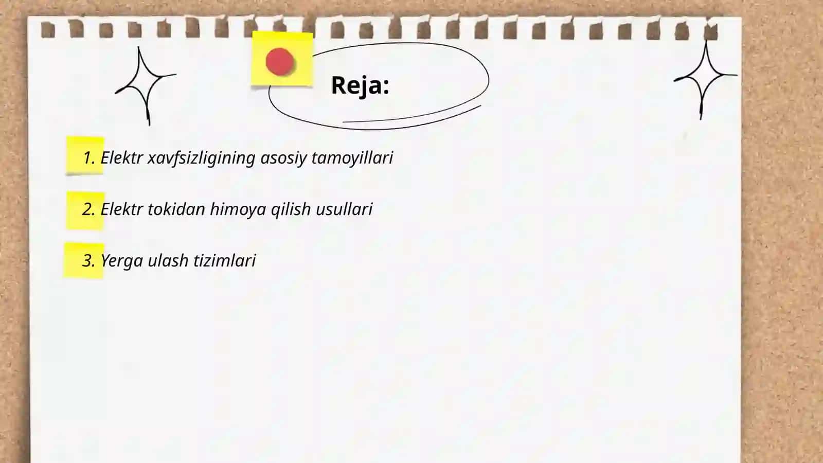 Elektr xavfsizligi talablari 2
