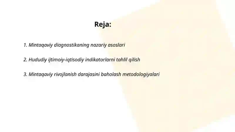 Mintaqaviy diagnostika 2