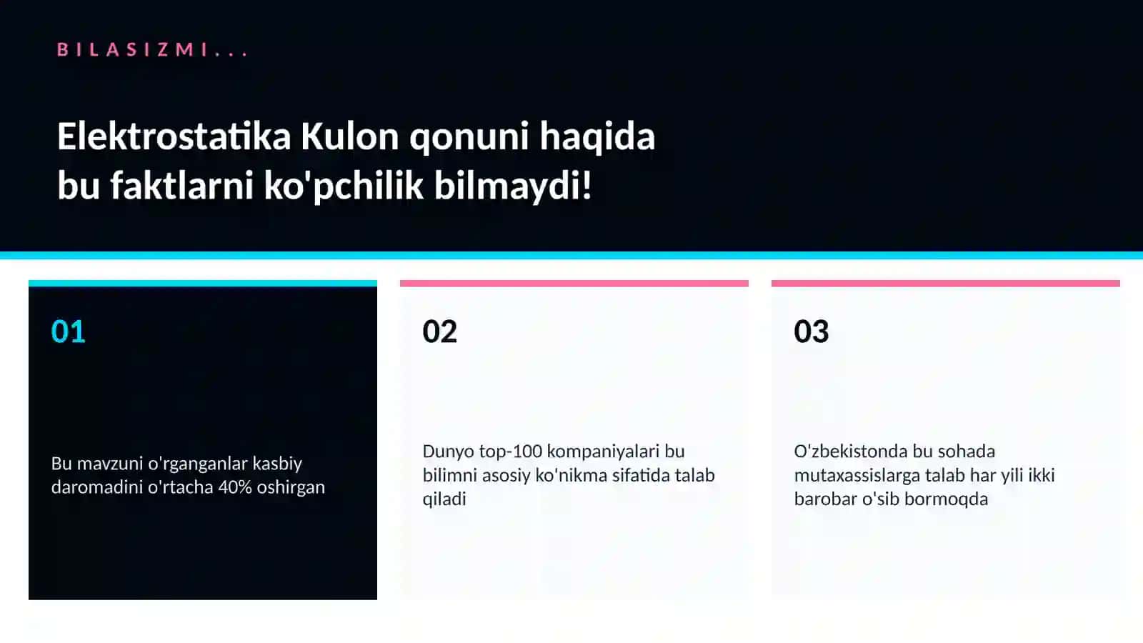 Elektrostatika Kulon qonuni 2