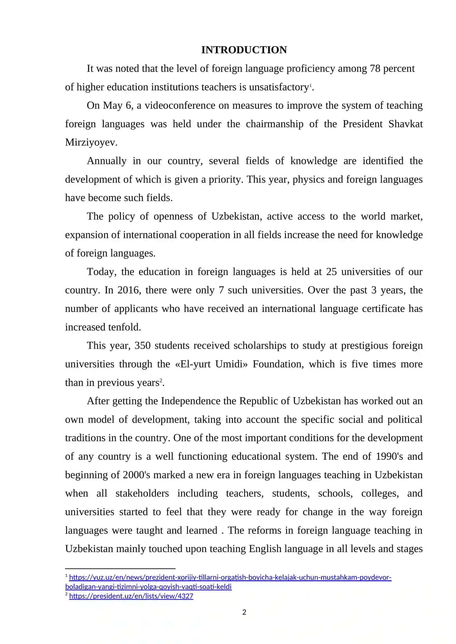 MOTHODS OF ORGANIZING MODERN FOREIGIN LANGUAGE LEARNING 2