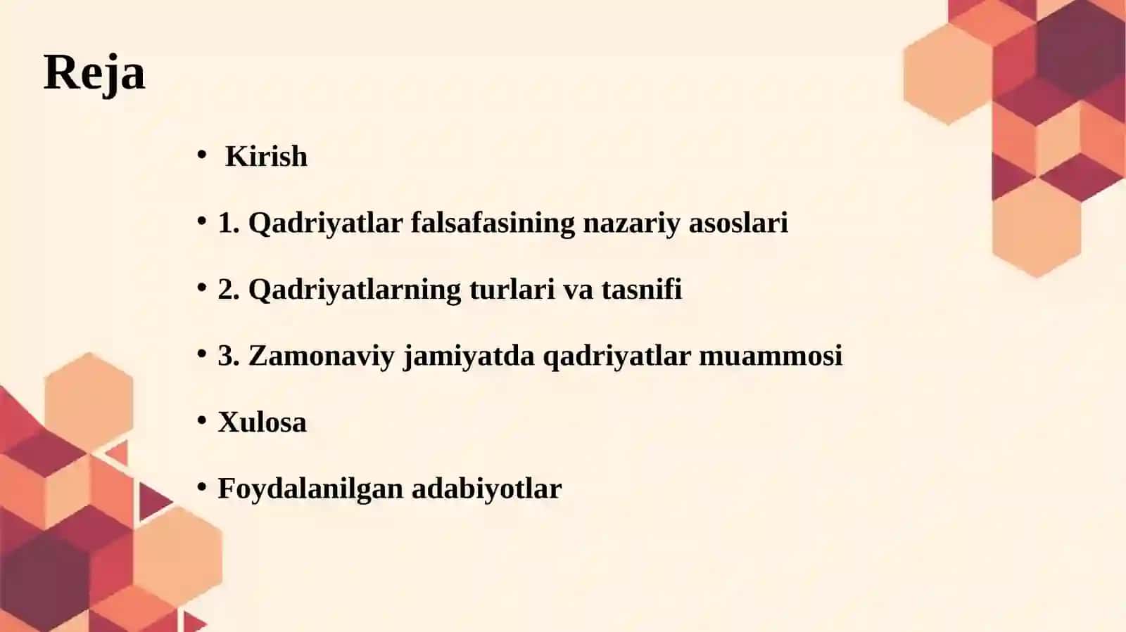 Qadriyatlar falsafasi 2