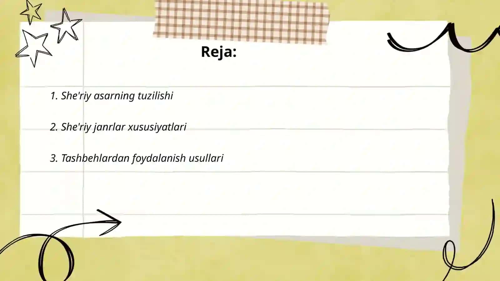 She'riy asarning o'ziga xosligi 2