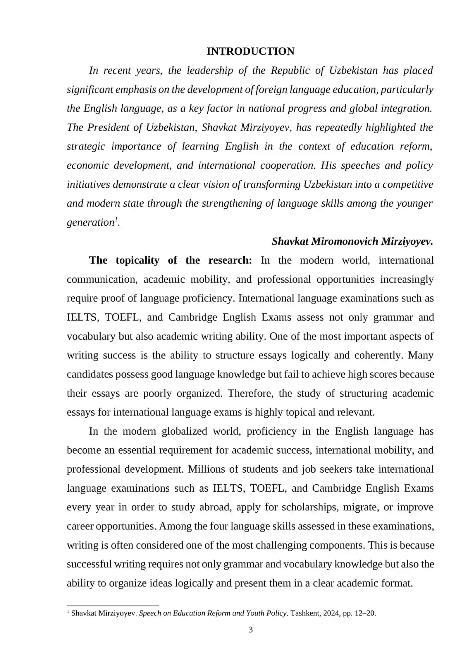 Structuring academic essays for international language exam 2
