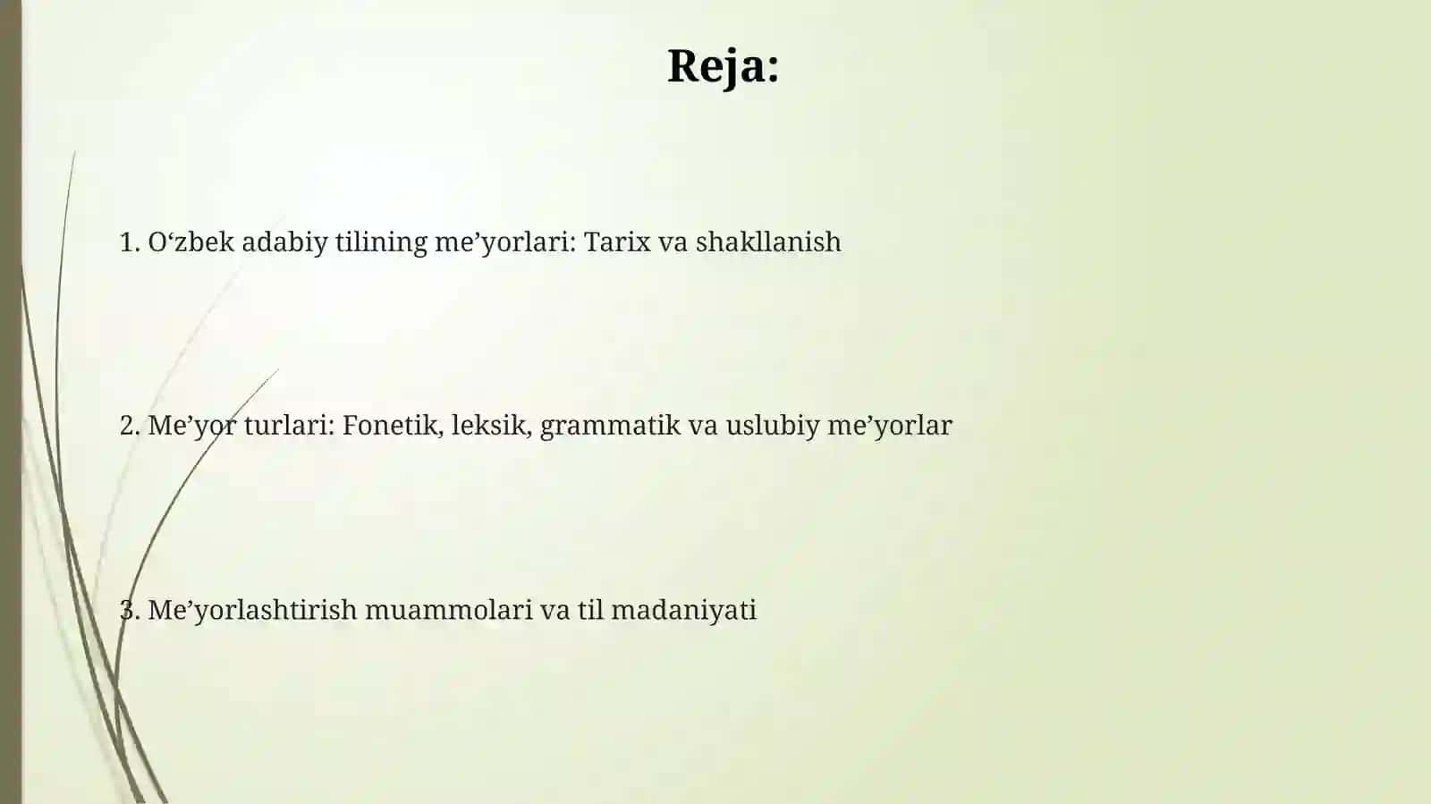 O'zbek adabiy tilining meʼyorlari 2