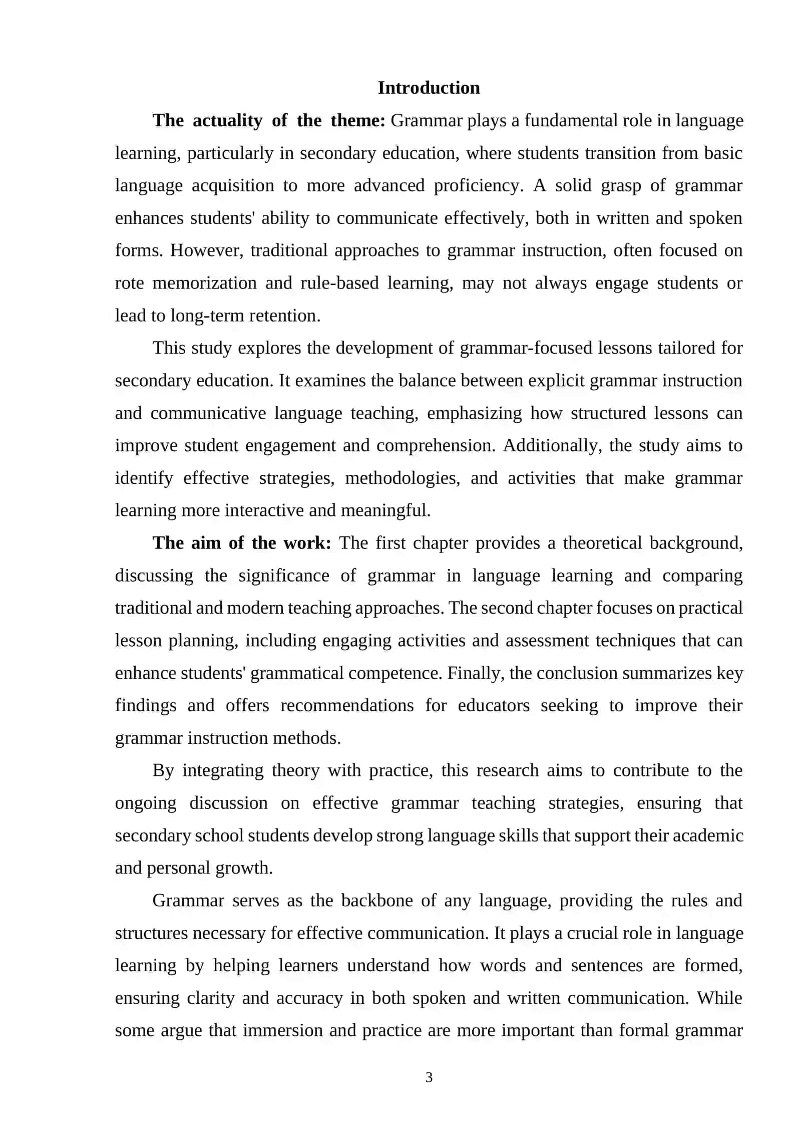 DEVELOPING GRAMMAR-FOCUSED LESSONS FOR SECONDARY EDUCATION 2