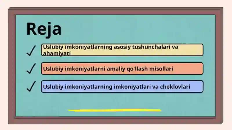 Sodda gaplarning uslubiy imkoniyati 2