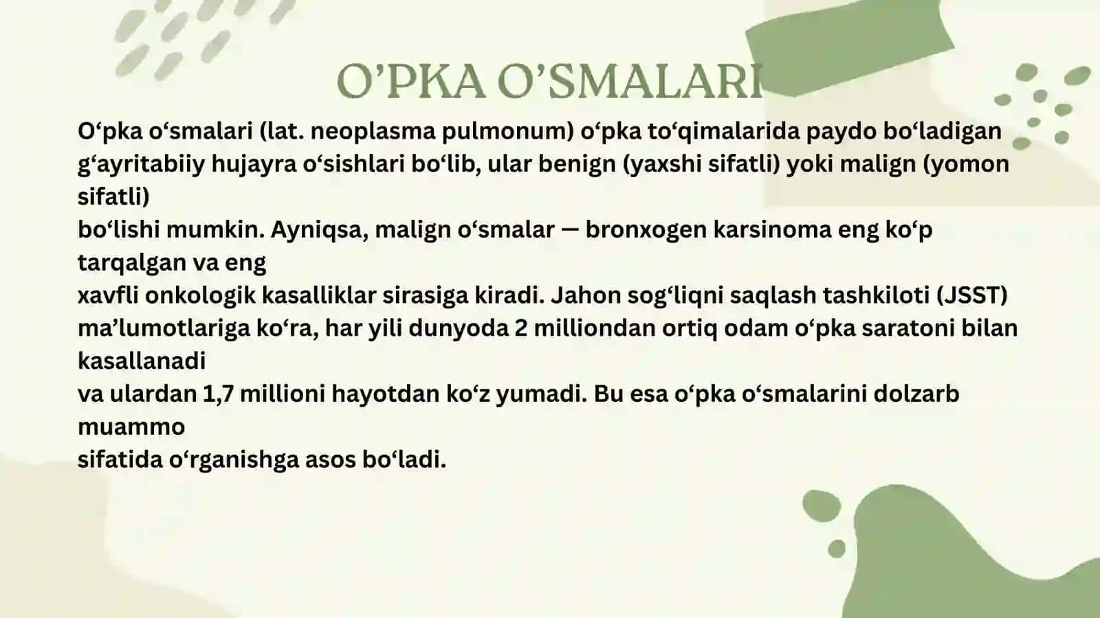 O’PKA O’SMALARI 2