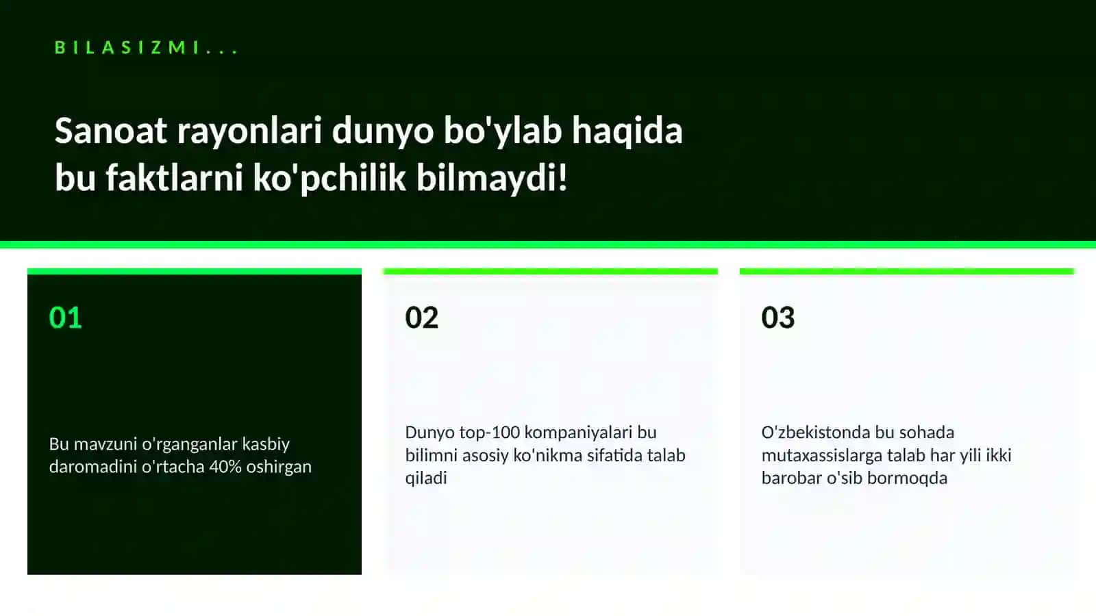 Sanoat rayonlari dunyo bo'ylab 2