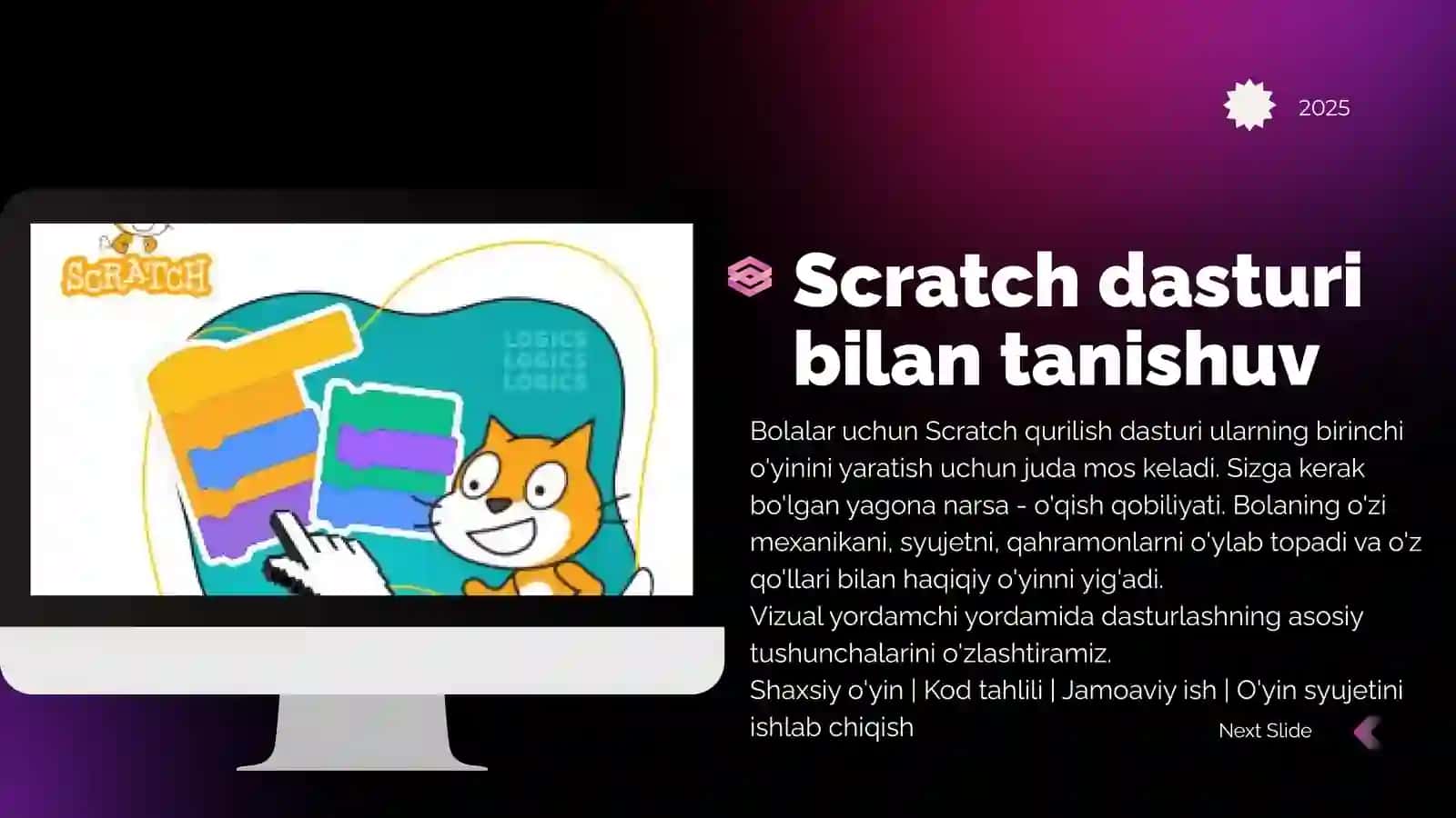 Scratch dasturidao’rganuvchidasturlaryaratish 2