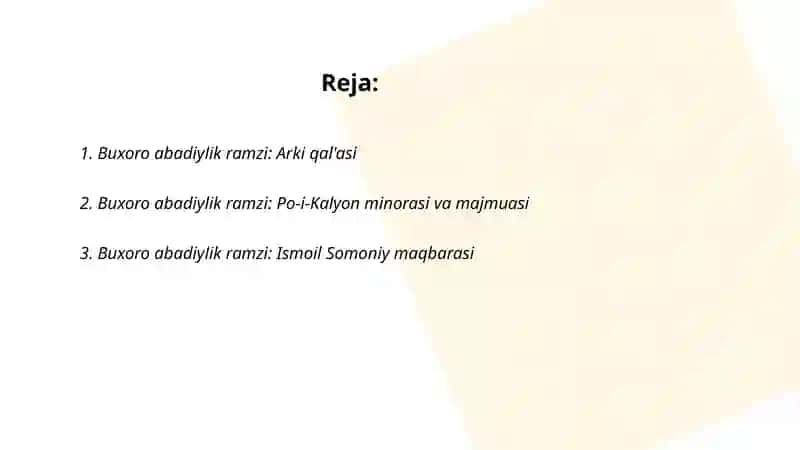 Buxoro abadiylik ramzi: Arki qal'asi 2