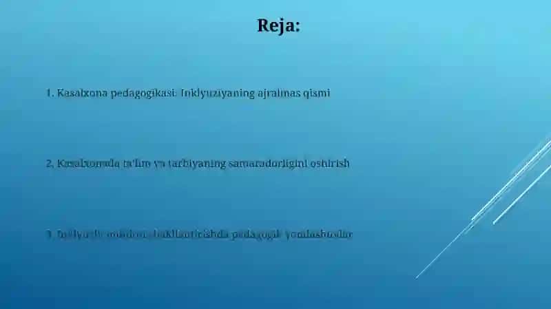 Kasalxona pedagogikasi: Inklyuziyaning ajralmas qismi 2