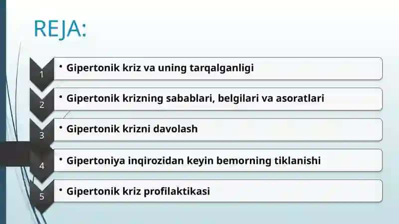 GIPERTONIK KRIZNI DAVOLASH 2