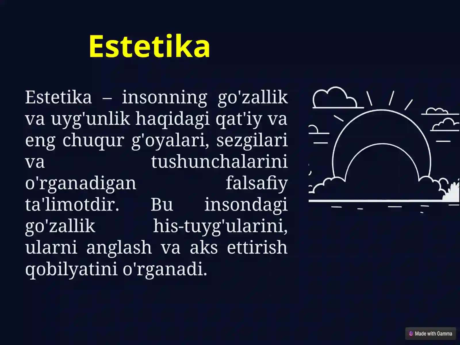 Estetika falsafasi 2