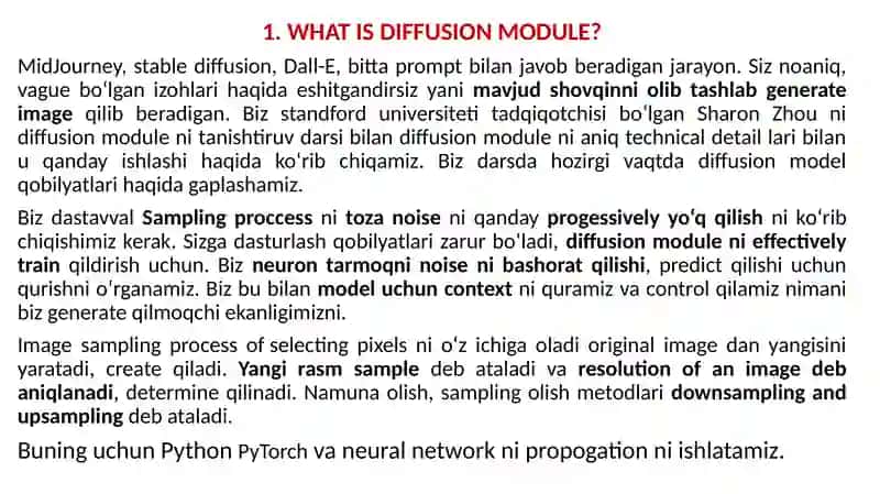 DIFFUSION MODULE “DALE-E, MidJourney AI” NIMA? 2