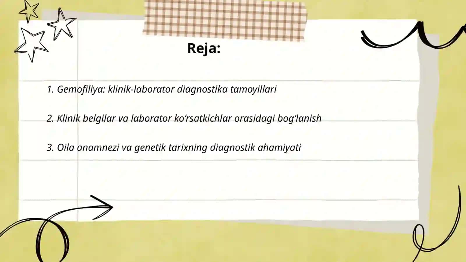 Gemofiliya klinik-laborator diagnostikasi 2