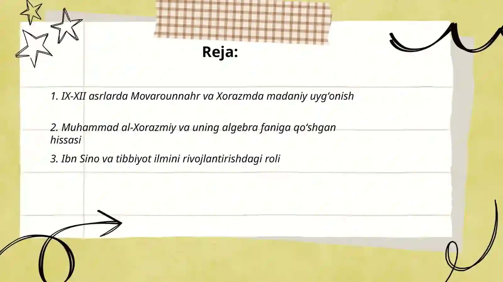 IX-XII asrlarda Mamlakatimiz Hududida Roʻy Bergan Madaniy Uygʻonish (Renessans) 2