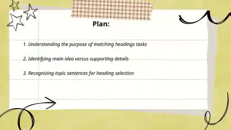 Matching heading 2