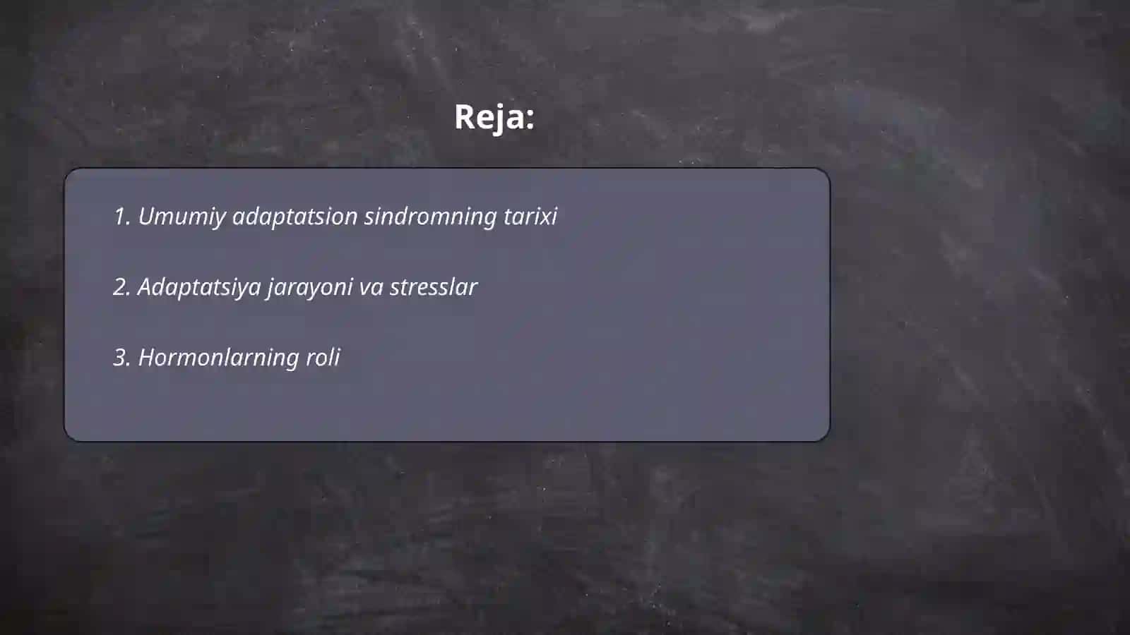 Umumiy adaptatsion sindrom 2
