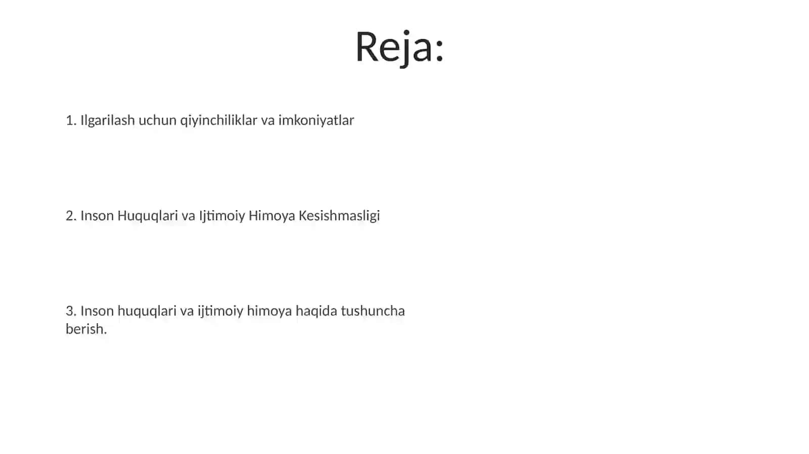 Inson huquqlari va ijtimoiy himoya 2