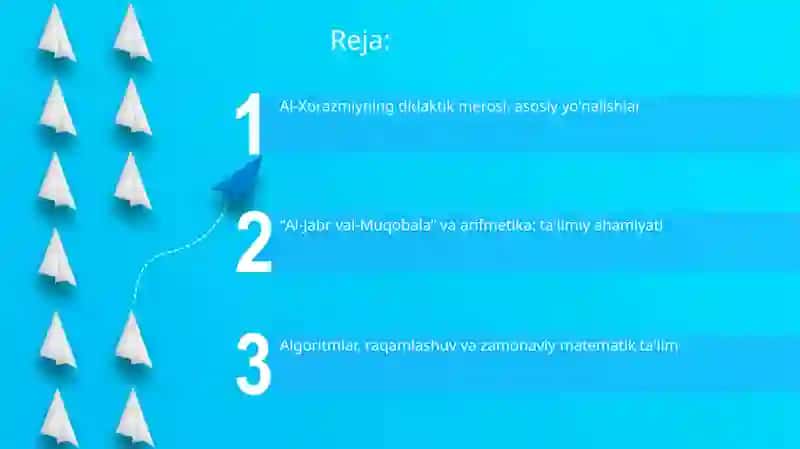 Al-Xorazmiyning didaktik gʻoyalari 2