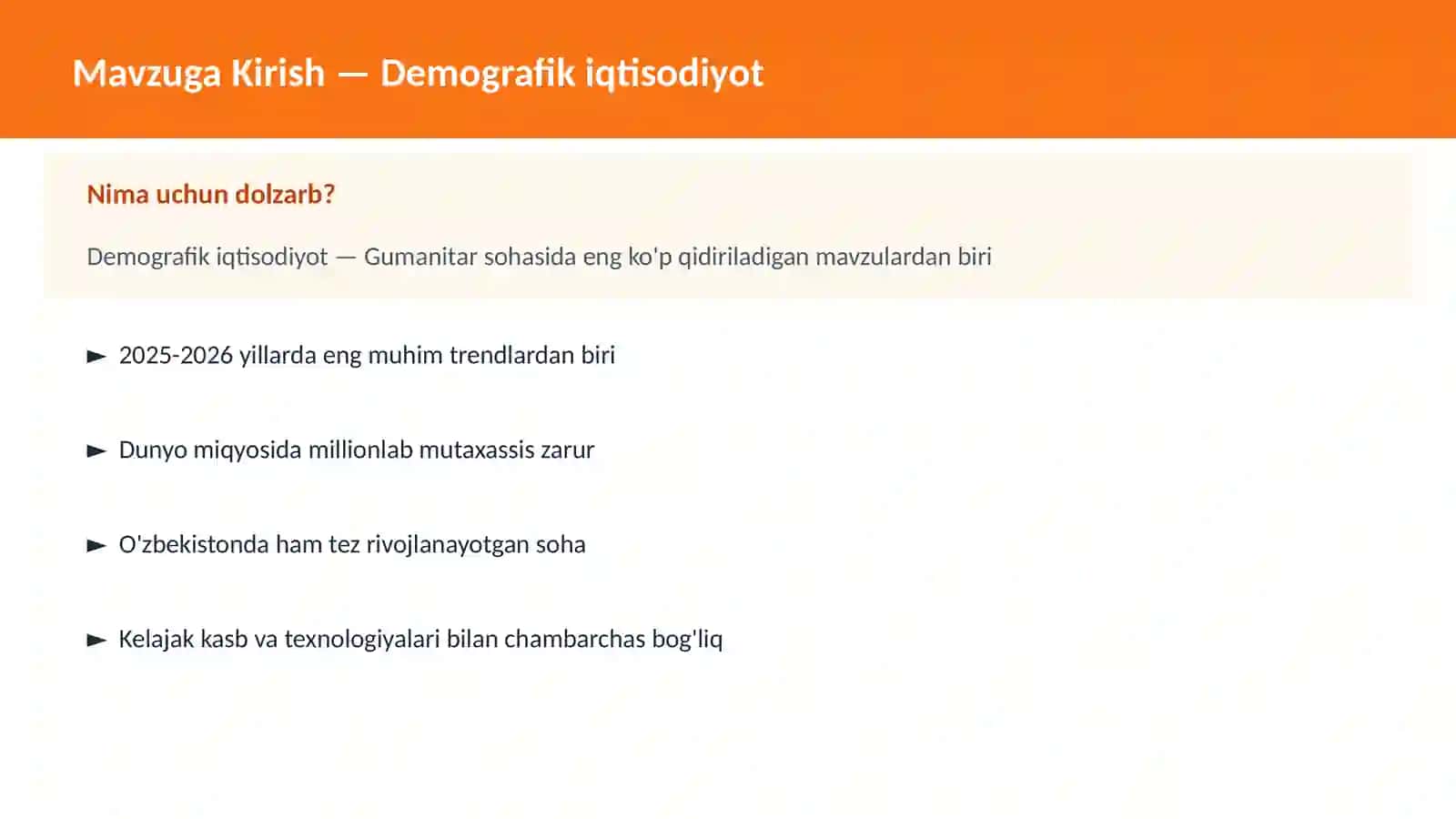 Demografik iqtisodiyot 2