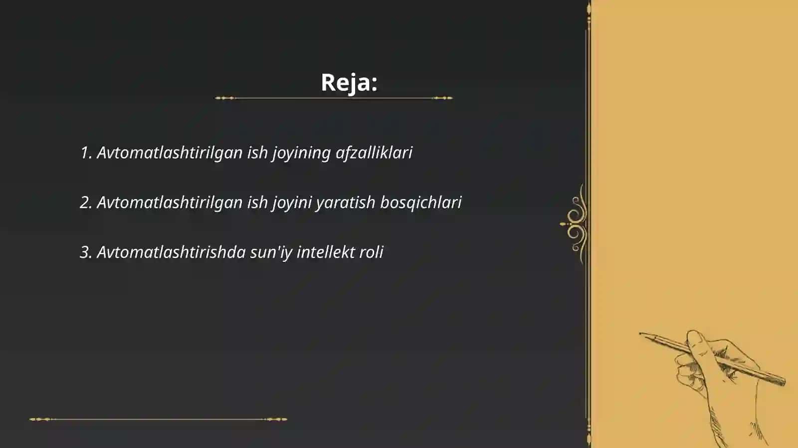Avtomatlashtirilgan ish joyi 2