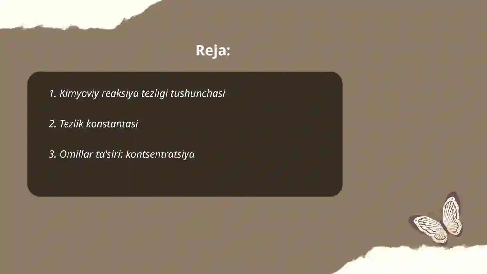 Kimyoviy reaksiya tezligi 2