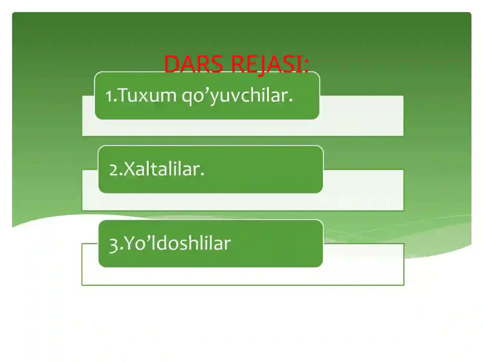 Sutemizuvchilarning xilma-xilligi: tuxum qo’yuvchilar, xaltalilar, yo’ldoshlilar 2