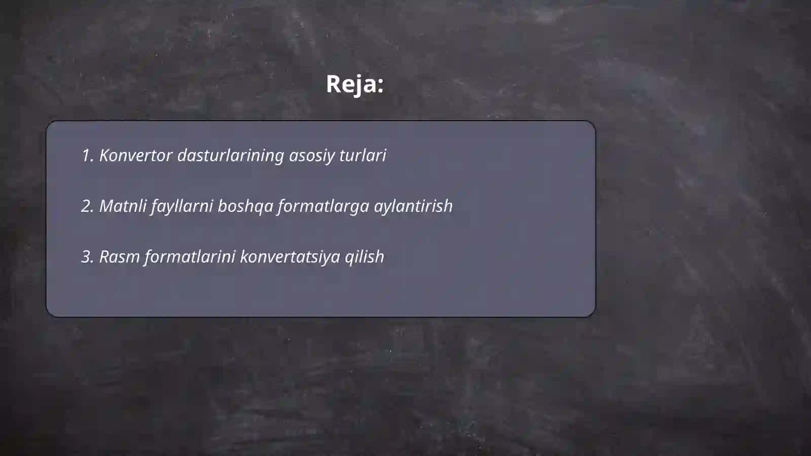 konvertor dasturlari va ularning imkoniyatlaridan foydalanish 2