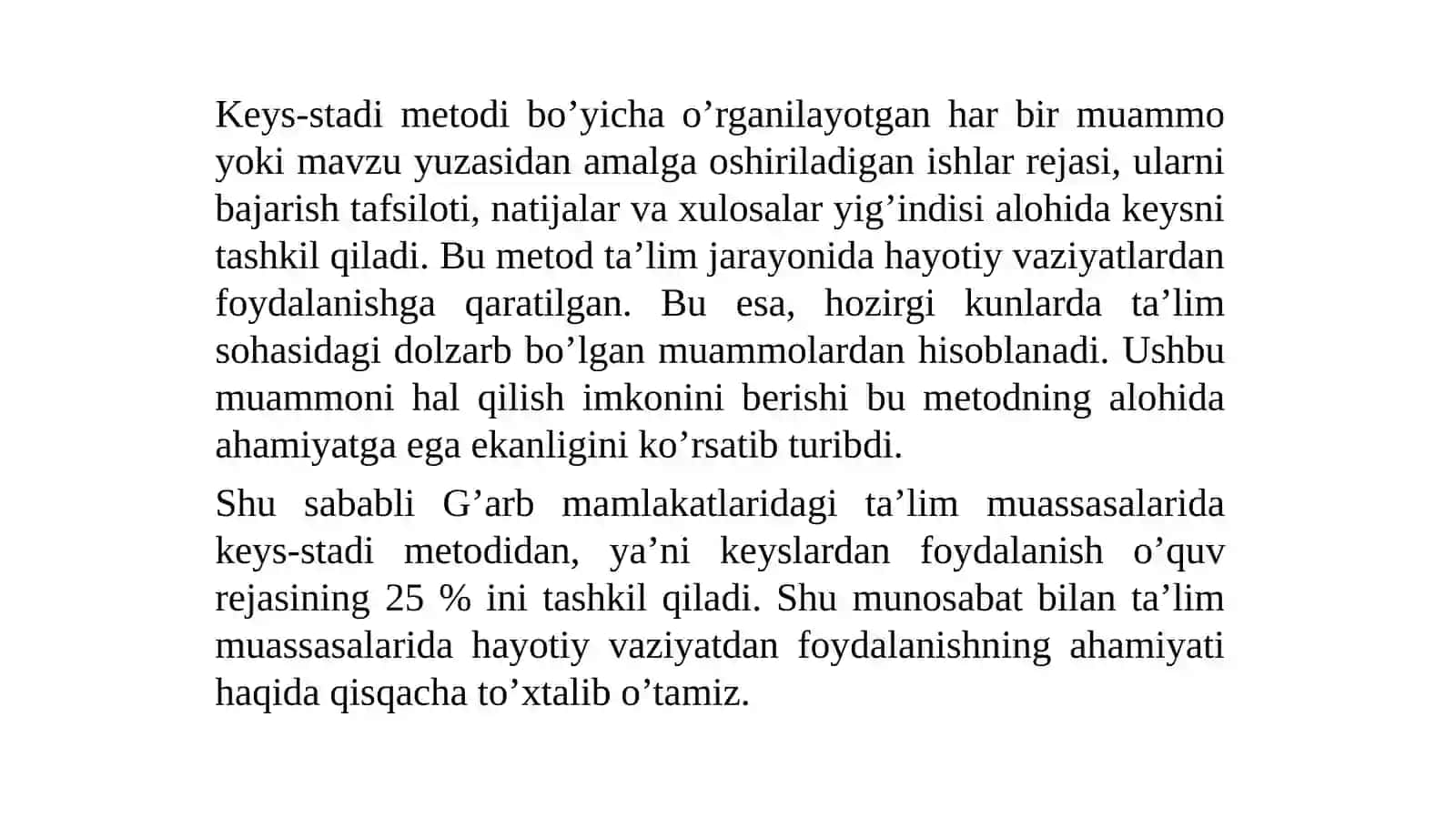 KEYS-STADI METODI 2