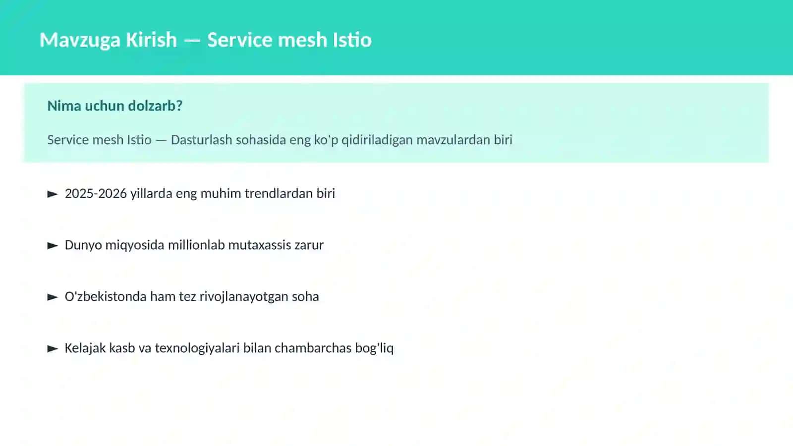 Service mesh Istio 2