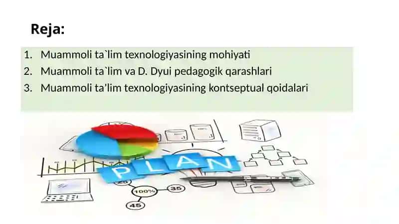 Muammoli ta’lim texnologiyasining kontseptual qoidalari 2