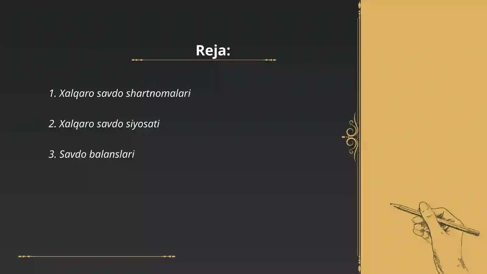 Xalqaro savdo 2
