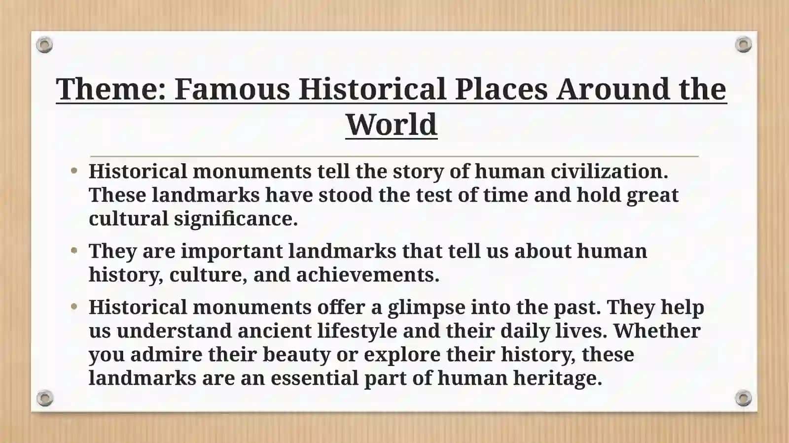 Historical places around the world 2