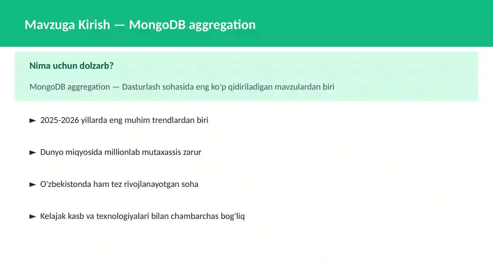 MongoDB aggregation 2