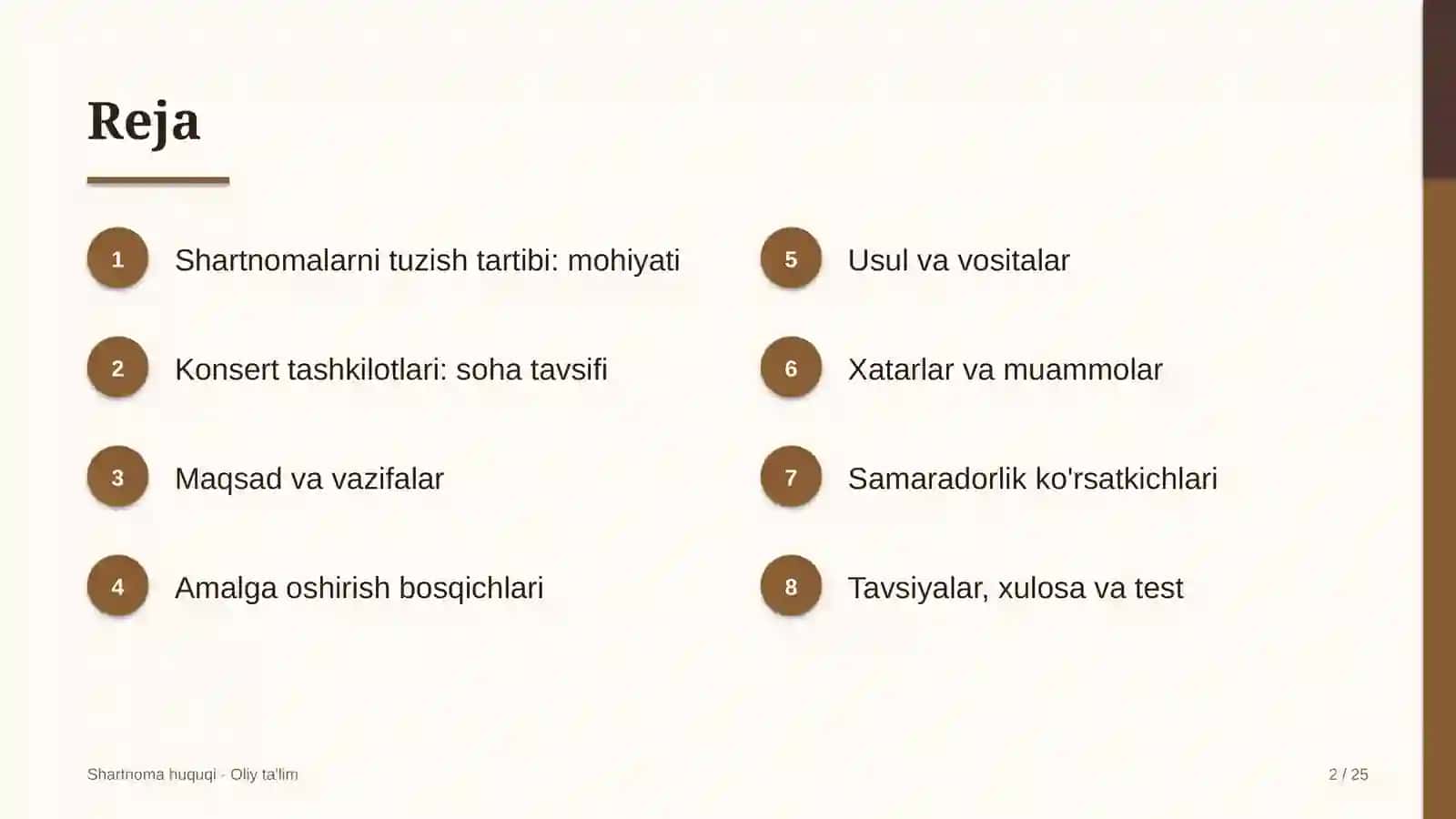 Konsert tashkilotlarida shartnomalarni tuzish tartibi 2