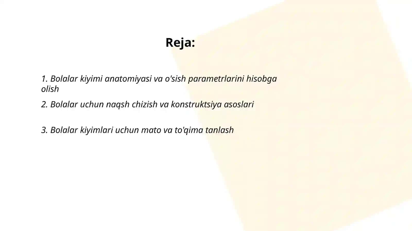 Bolalar kiyimini konstruksiyalash 2